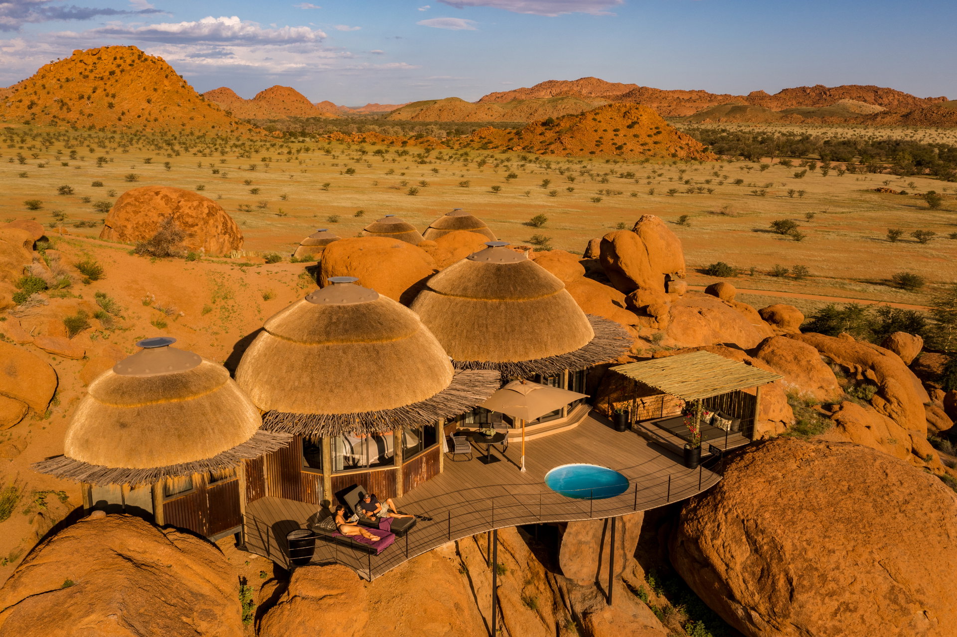 Camp Kipwe among the granite boulders of Twyfelfontein